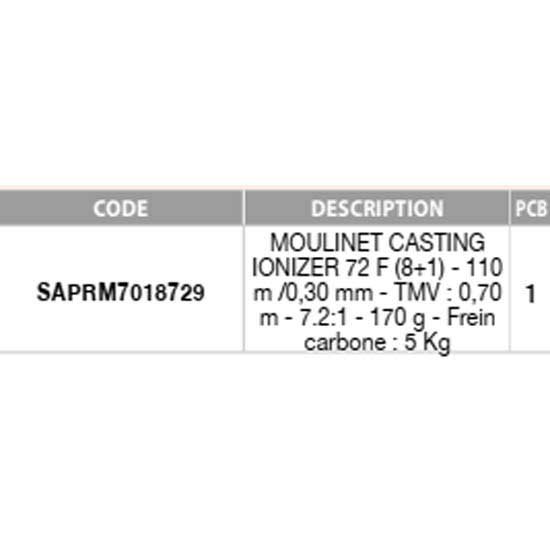 Купить Sakura SAPRM7018729 Ionizer 72 F Мультипликаторная Катушка Grey Ratio: 7.2:1 7ft.ru в интернет магазине Семь Футов