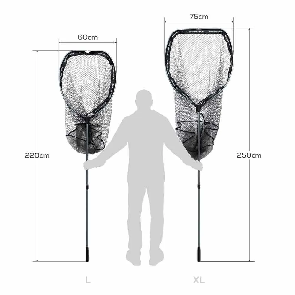 Купить Golden catch 6633333 Садок Grabber Monster XL Black 115x45x8 250 x 85-75 cm 7ft.ru в интернет магазине Семь Футов