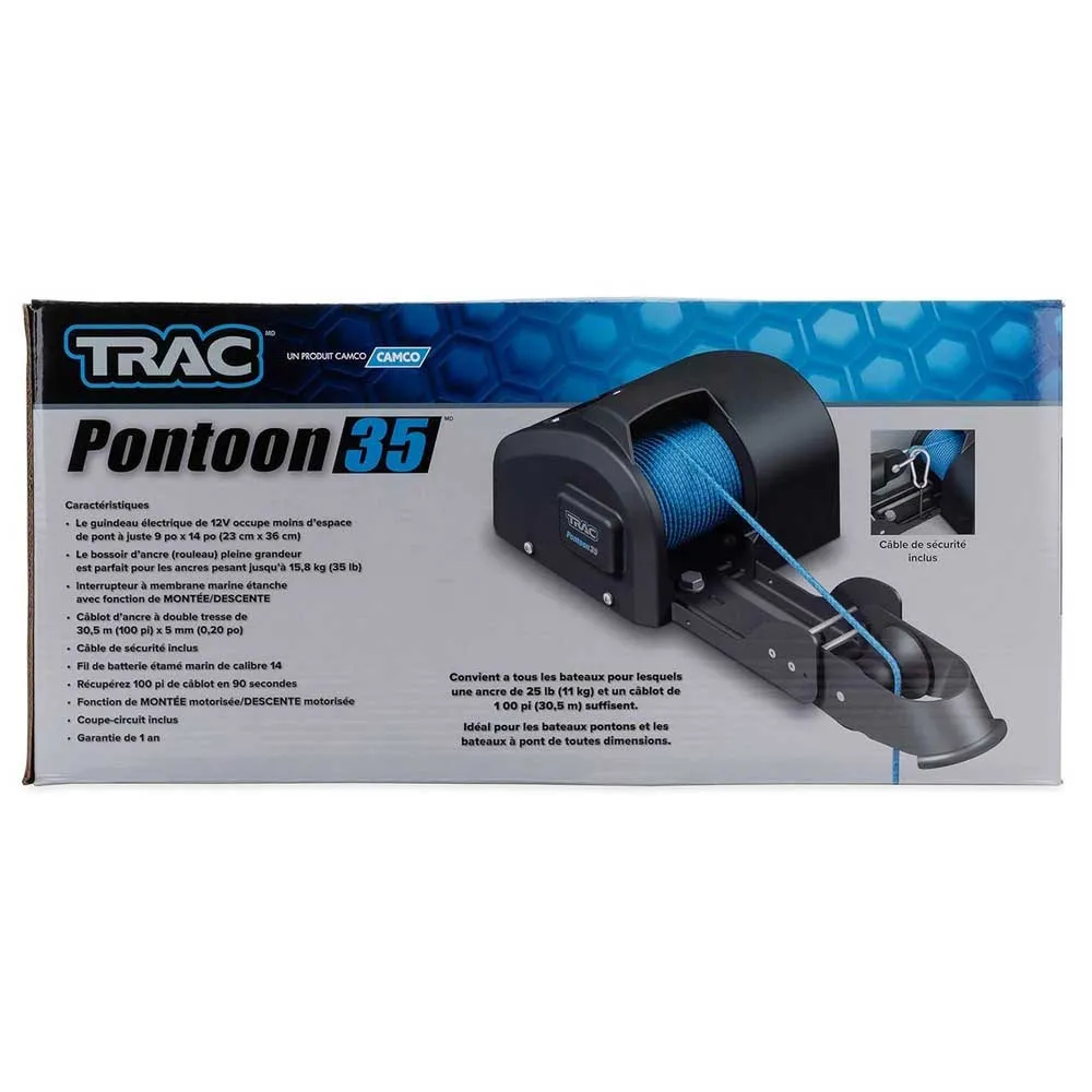 Купить Trac outdoors 452-t1010935 якорная лебёдка Pontoon 35 Black 40x40x30 35 Lbs 7ft.ru в интернет магазине Семь Футов