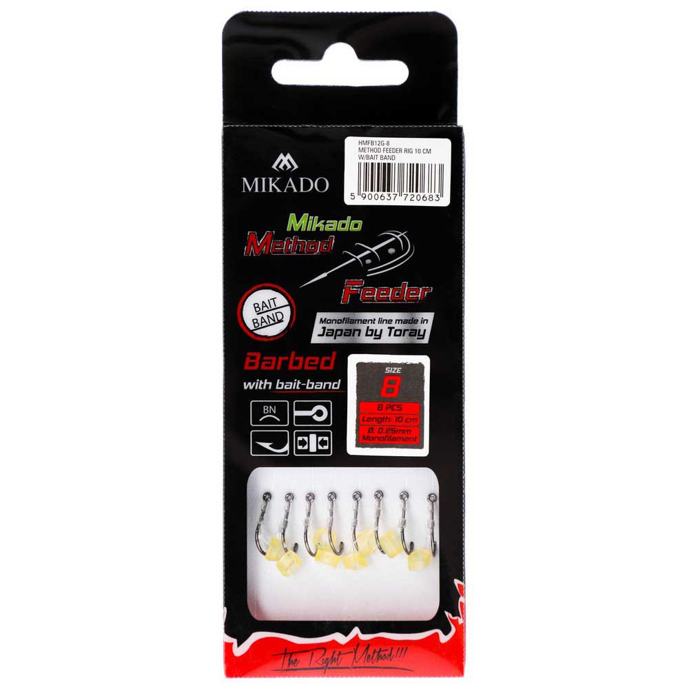 Купить Mikado HMFB12G-16 Method Feeder HMFB12G Связанные Крючки Черный Black Nickel 16 7ft.ru в интернет магазине Семь Футов