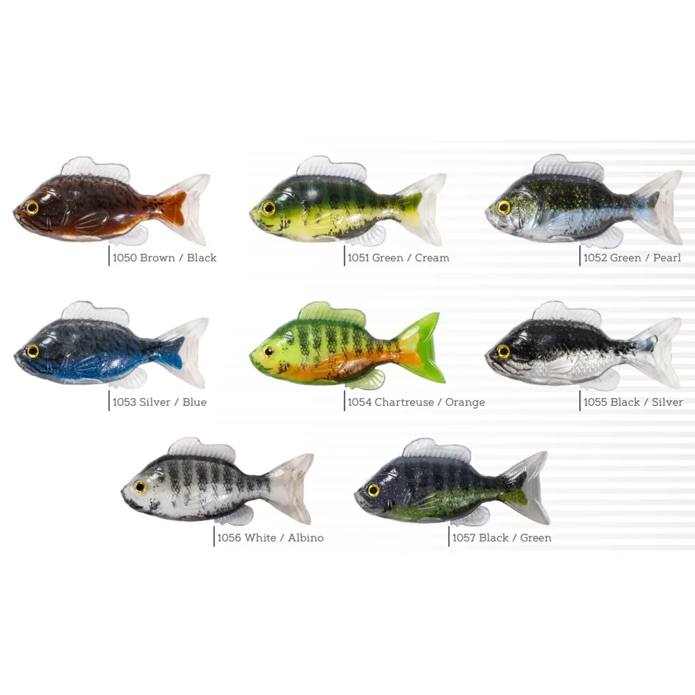 Купить Live target SFU97SK1052 Мягкий приманка Sunfish Unrigged Sinking 97 mm Green / Pearl 7ft.ru в интернет магазине Семь Футов