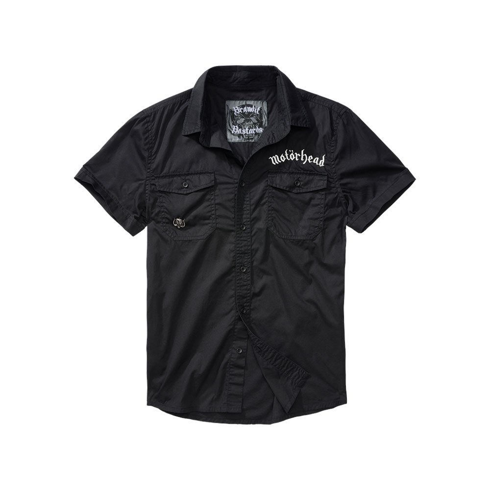 Купить Brandit 61011-2-7XL Рубашка с коротким рукавом Motörhead Черный Black 7XL 7ft.ru в интернет магазине Семь Футов