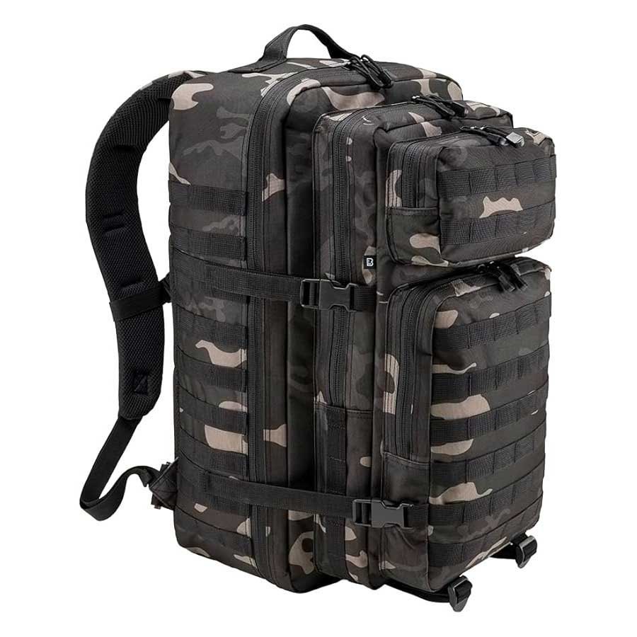 Купить Brandit 8099-12004-OS Рюкзак US Cooper XL 65L Черный  Dark Camo 7ft.ru в интернет магазине Семь Футов