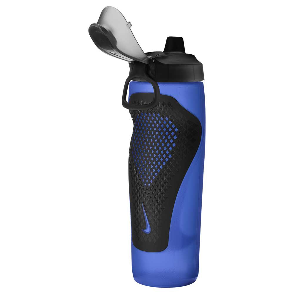 Купить Nike N100766842324 Refuel Locking Lid 24oz/700ml бутылка Голубой Blue / Black / Silver 7ft.ru в интернет магазине Семь Футов