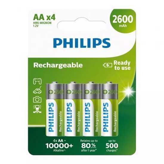 Купить Philips R6B4B260/10 R6B4B260 Pack Аккумуляторы типа АА Бесцветный Silver 7ft.ru в интернет магазине Семь Футов