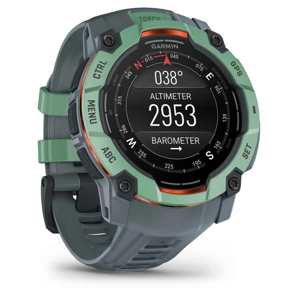 Купить Garmin 010-03020-01 Часы Instinct 3 50 mm Amoled Зеленый  Green / Grey 7ft.ru в интернет магазине Семь Футов