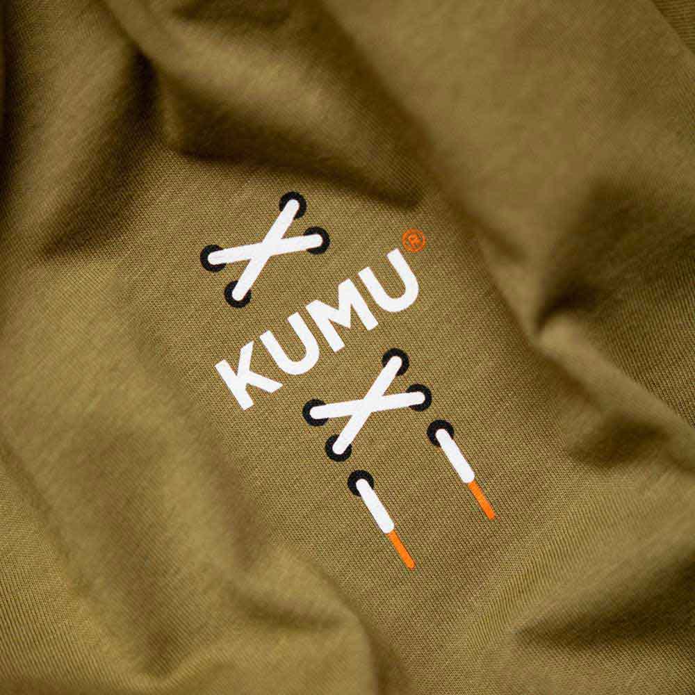 Купить Kumu 007530-00004-00100-00 Футболка с коротким рукавом True Leather Зеленый Dark Green S 7ft.ru в интернет магазине Семь Футов