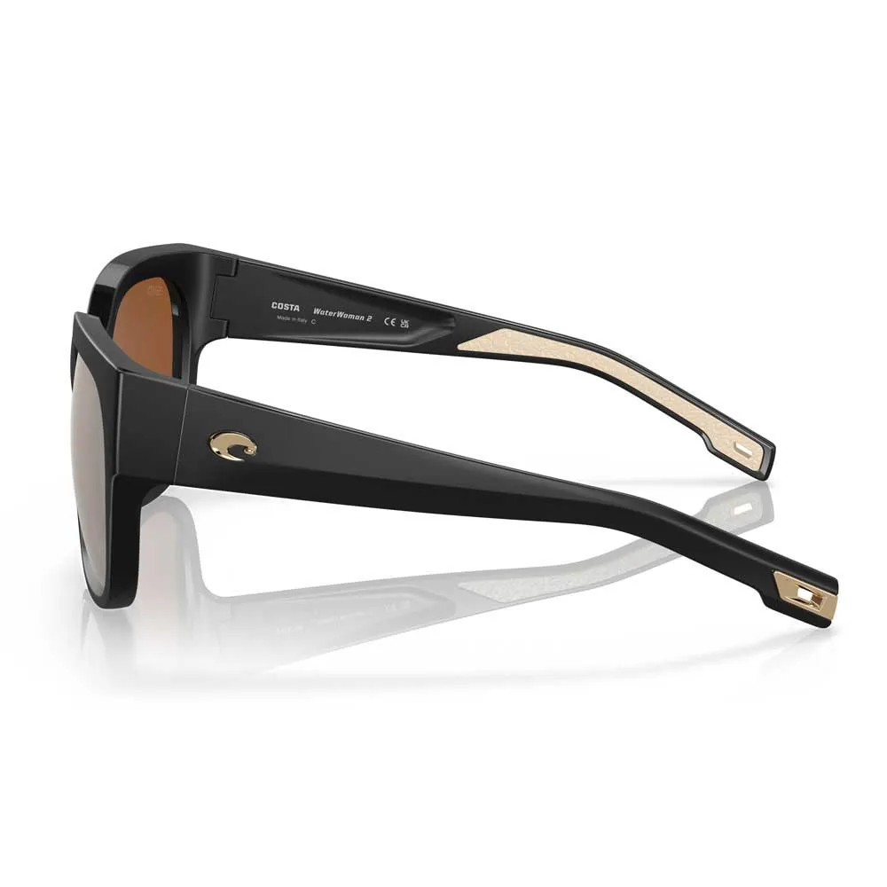 Купить Costa 06s9004-90040958 поляризованные солнцезащитные очки Waterwoman 2 Matte Black 25x12x10 Copper Silver Mirror 580G/CAT2 7ft.ru в интернет магазине Семь Футов