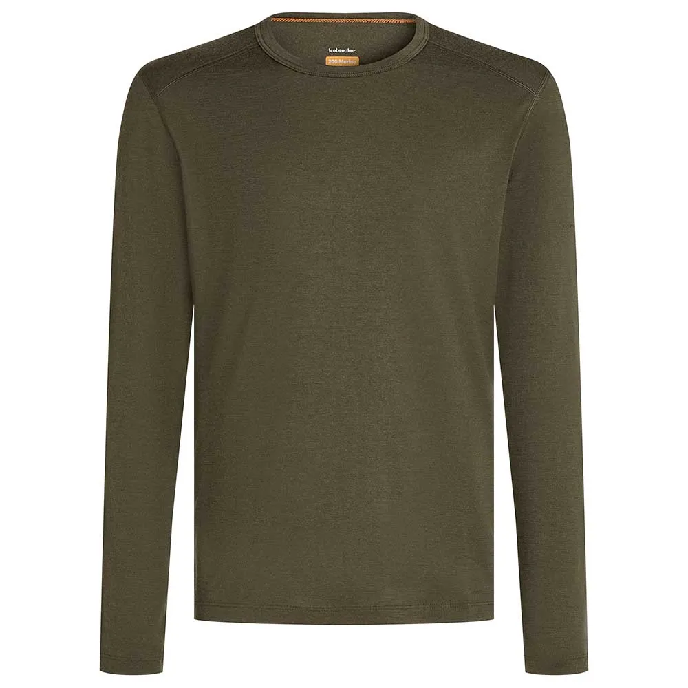 Купить Icebreaker 1043650l1/m Базовый слой с длинным рукавом Merino 200 Oasis Crewe Dark Loden 30x25x2 7ft.ru в интернет магазине Семь Футов