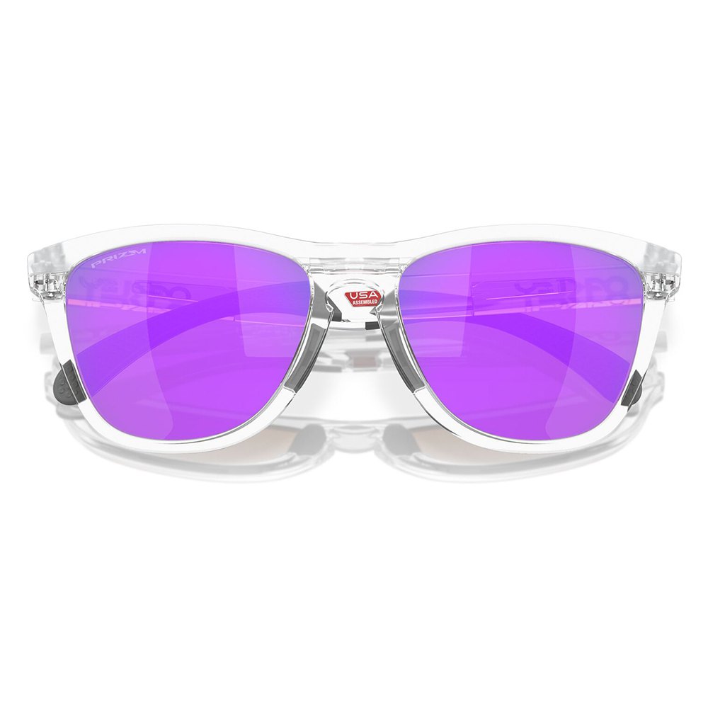 Купить Oakley OO9284-1255 Солнцезащитные очки Frogskins range Matte Clear Prizm Violet/CAT3 7ft.ru в интернет магазине Семь Футов