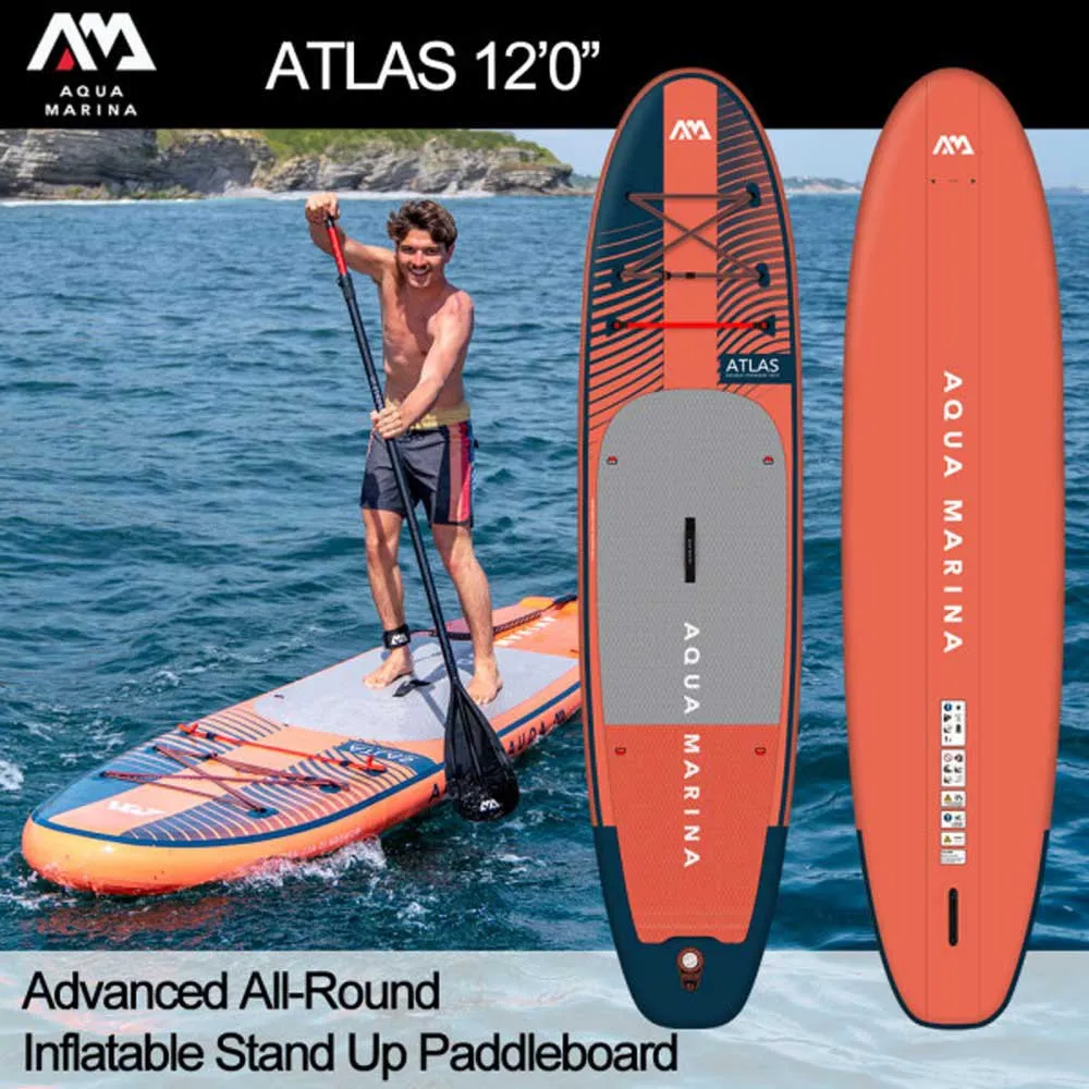 Купить Aqua marina bt-23atp Надувной комплект для падлбординга Atlas 12´0´´ Sky Glider 44x26x95 366 cm 7ft.ru в интернет магазине Семь Футов