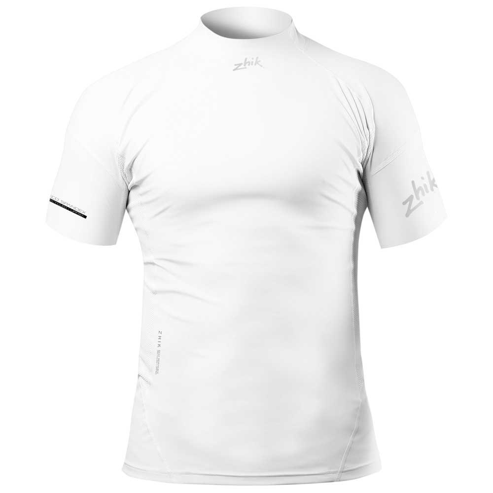 Купить Zhik R-18742604-DTP-0067-M-WHT-MMM Футболка с коротким рукавом Eco Spandex отремонтированы Белая Blanc M 7ft.ru в интернет магазине Семь Футов