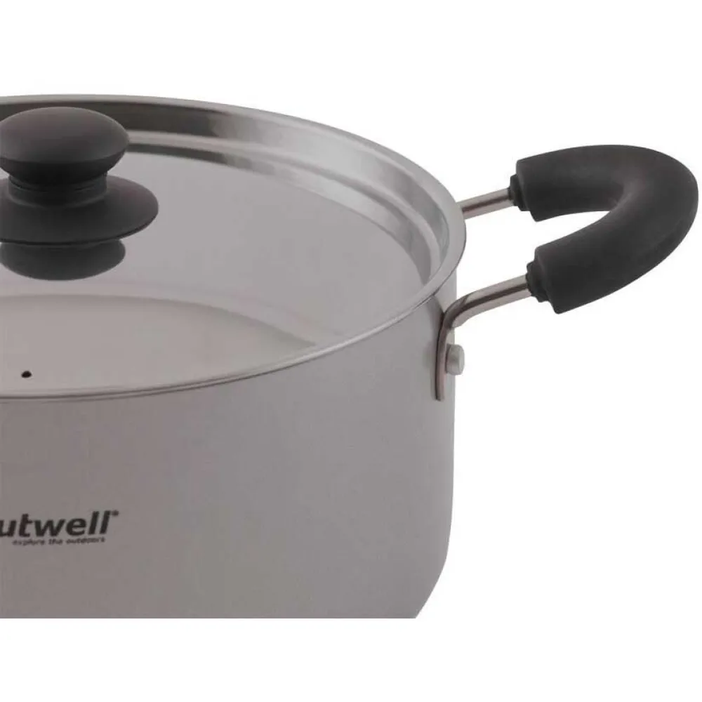 Купить Outwell 651283 кастрюля (kastryulya) Feast Ceramic 3L  Silver 7ft.ru в интернет магазине Семь Футов