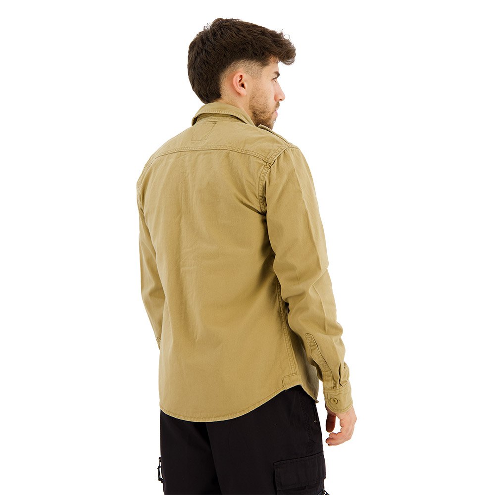 Купить Brandit 9373-70-M Рубашка с длинным рукавом Vintage Бежевый Camel M 7ft.ru в интернет магазине Семь Футов