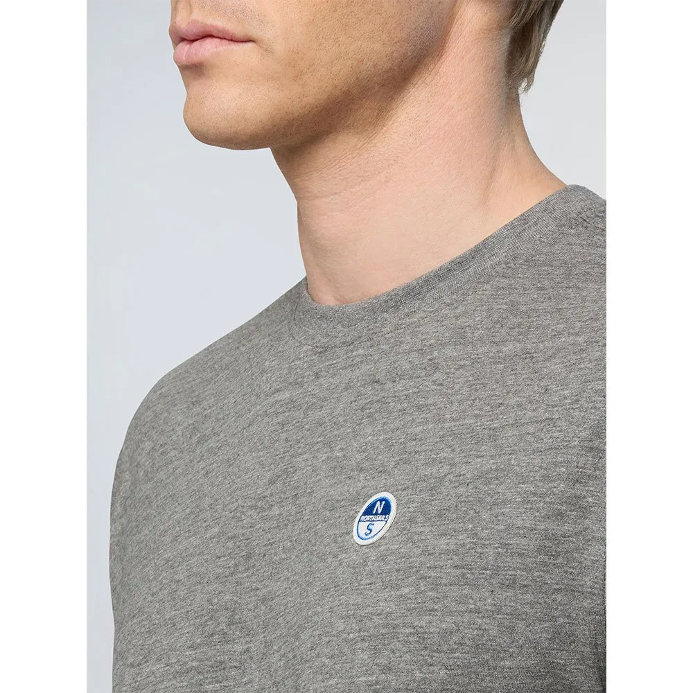 Купить North sails 692970-0928-XS Футболка с коротким рукавом Basic Bollo Серый Medium Grey Melange XS 7ft.ru в интернет магазине Семь Футов