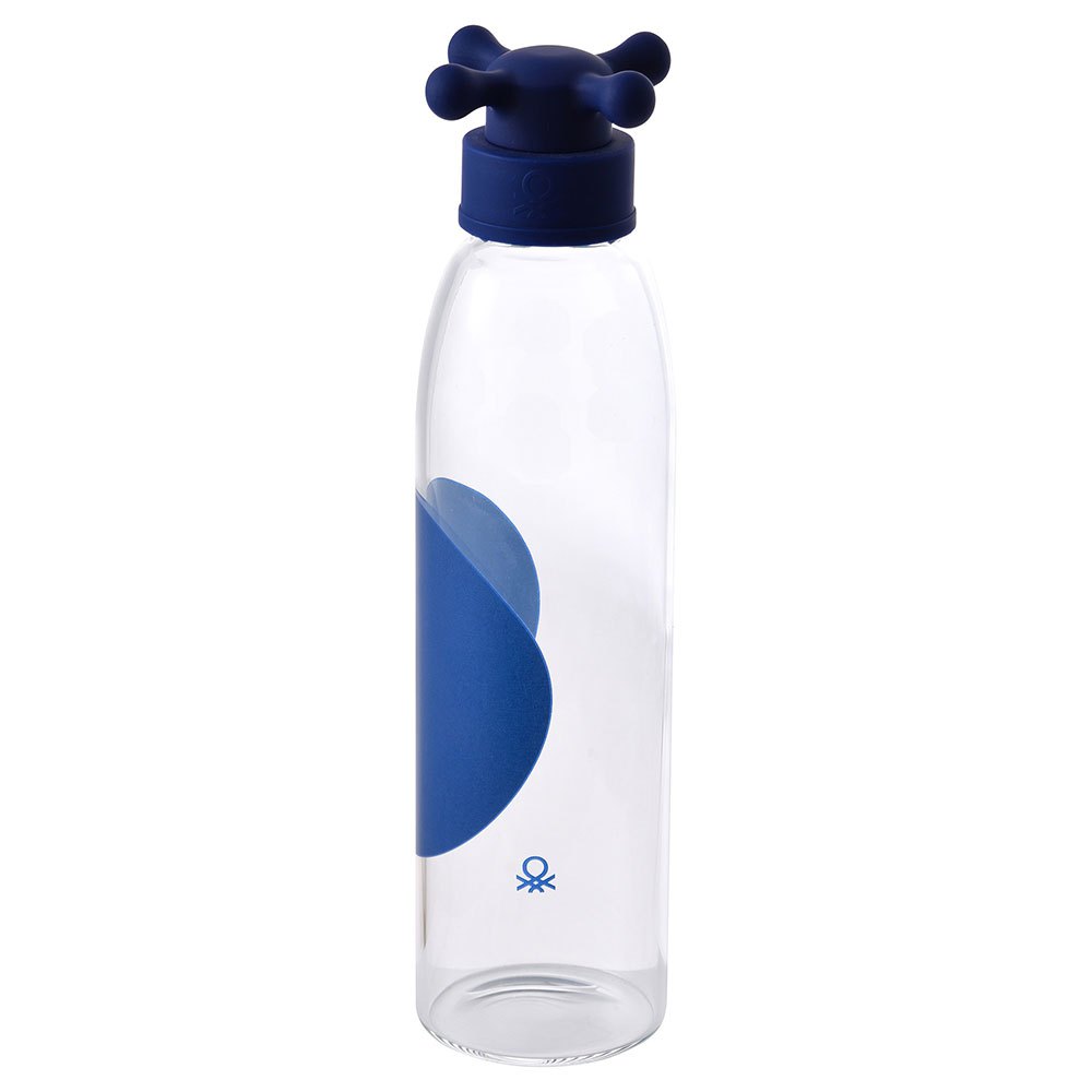 Купить Benetton BE339 500ml Borosilicate Бутылка для воды Бесцветный Blue 7ft.ru в интернет магазине Семь Футов