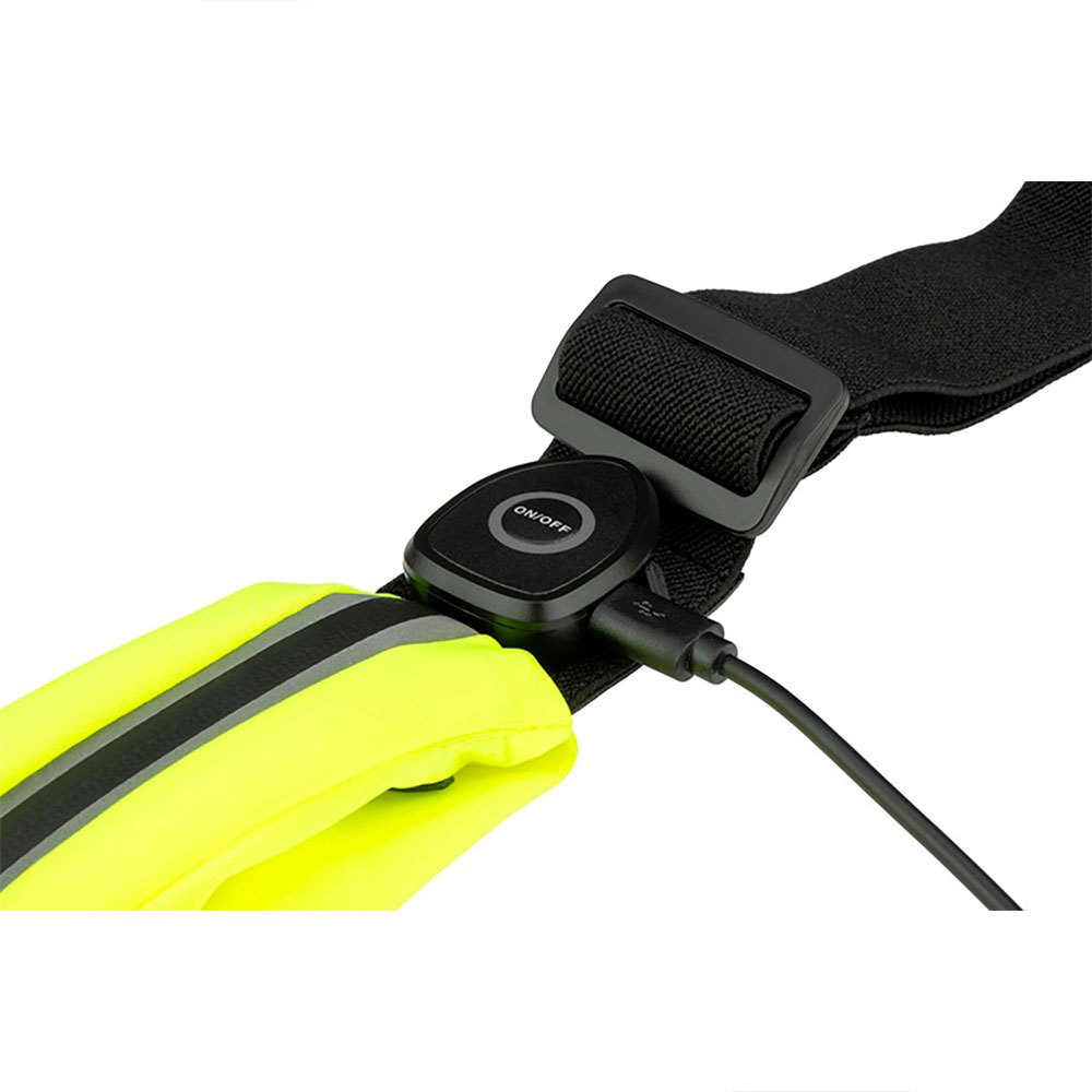 Купить Avento 44RF-FGZ-Uni Pocket + Rechargeable LED Спортивный пояс Fluorescent Yellow / Black 7ft.ru в интернет магазине Семь Футов