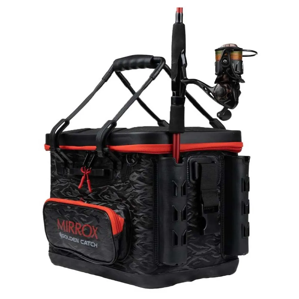 Купить Golden catch 7139322 Сумка для рыболовных снастей Mirrox Bakkan XL 35L Black / Orange 40x30x25 47 x 29 x 28 cm 7ft.ru в интернет магазине Семь Футов