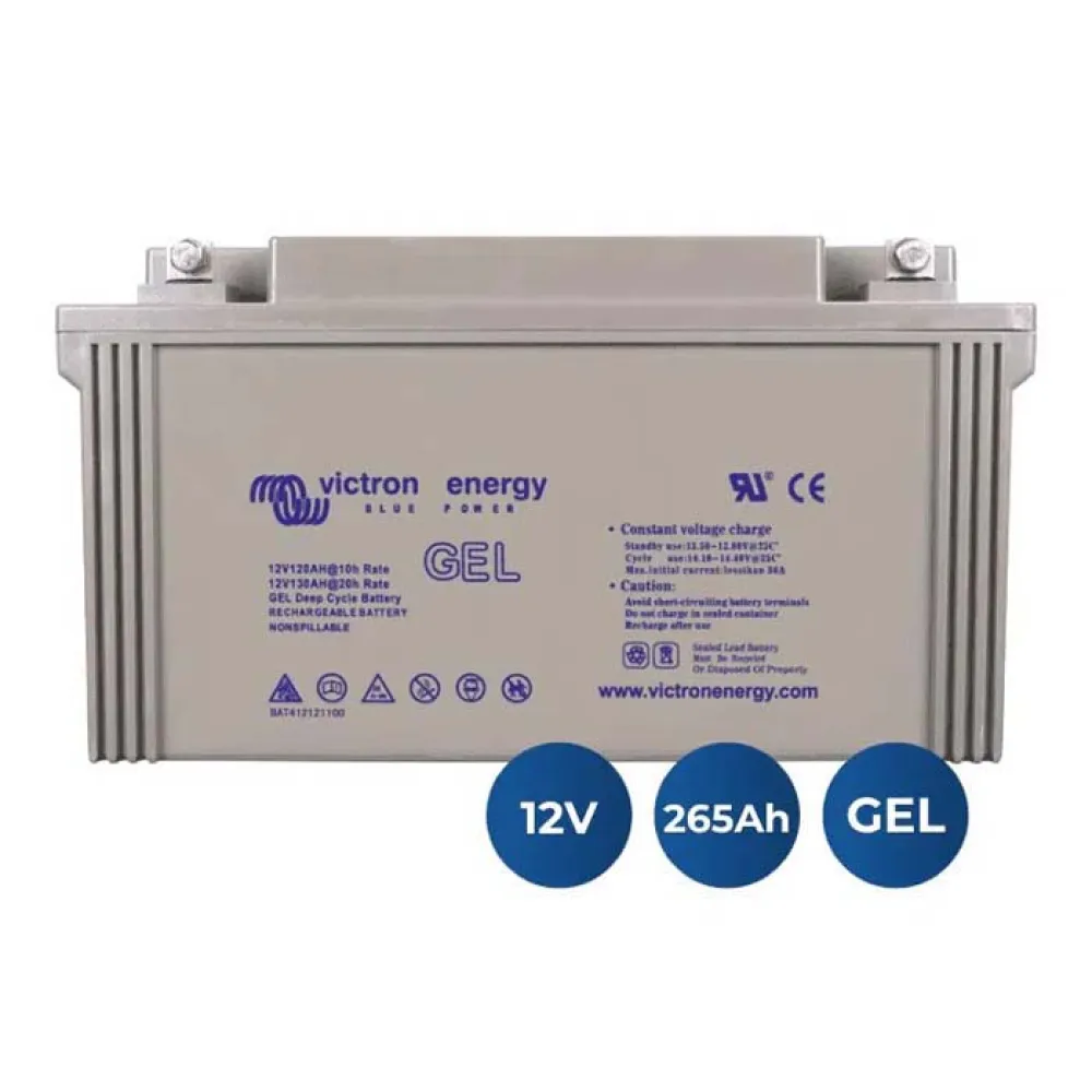 Купить Victron energy nba-110 Гелевый аккумулятор 12V/265Ah M8 Grey 52x27x22 7ft.ru в интернет магазине Семь Футов