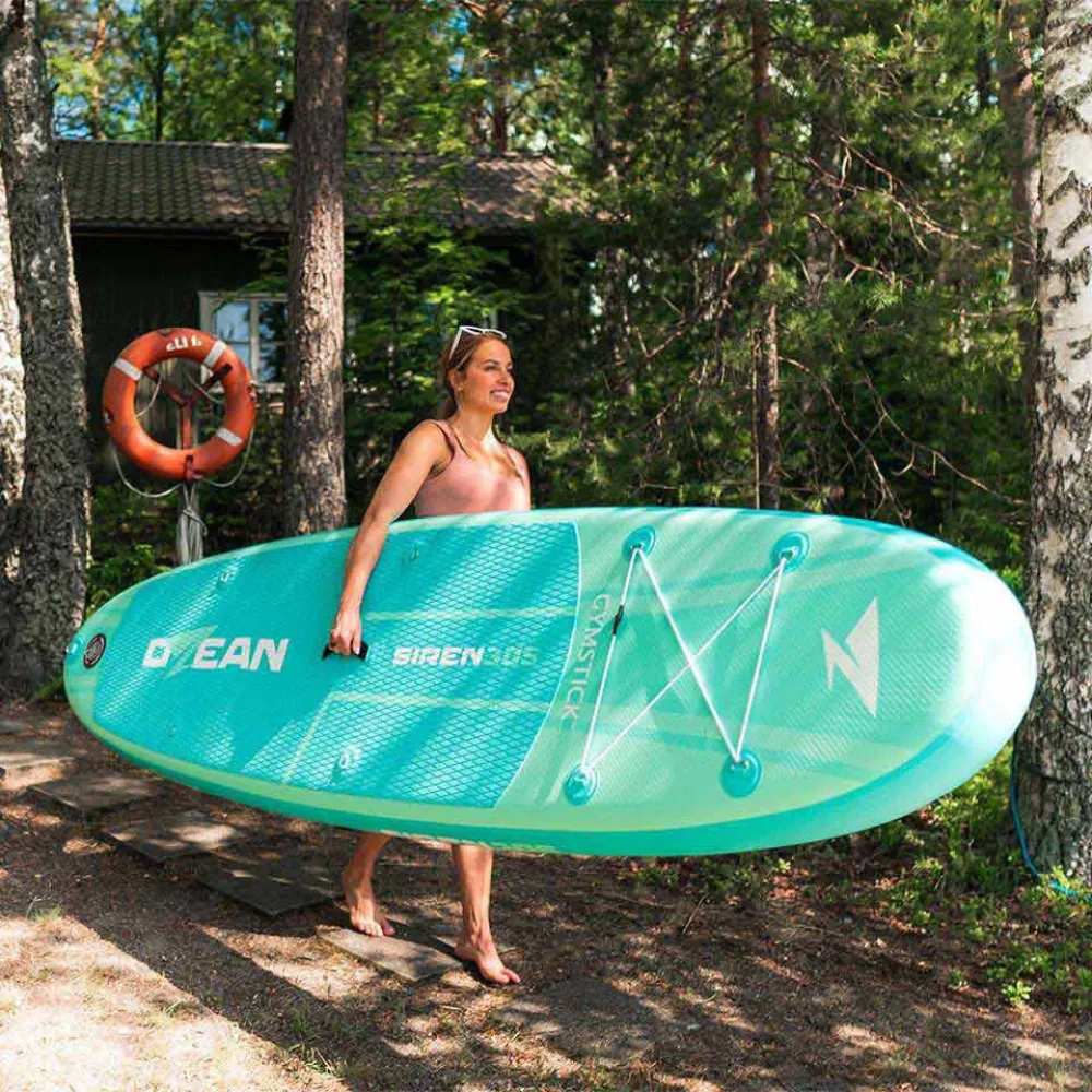 Купить Ozean 51001-lg Надувной комплект для падлбординга Siren 305 Green / Turquoise / White 85x36x28 305 cm 7ft.ru в интернет магазине Семь Футов