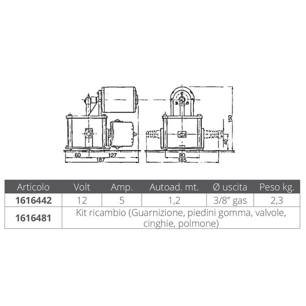 Купить Ancor 1616481 PK10/PK10P Набор запасных частей Grey 7ft.ru в интернет магазине Семь Футов