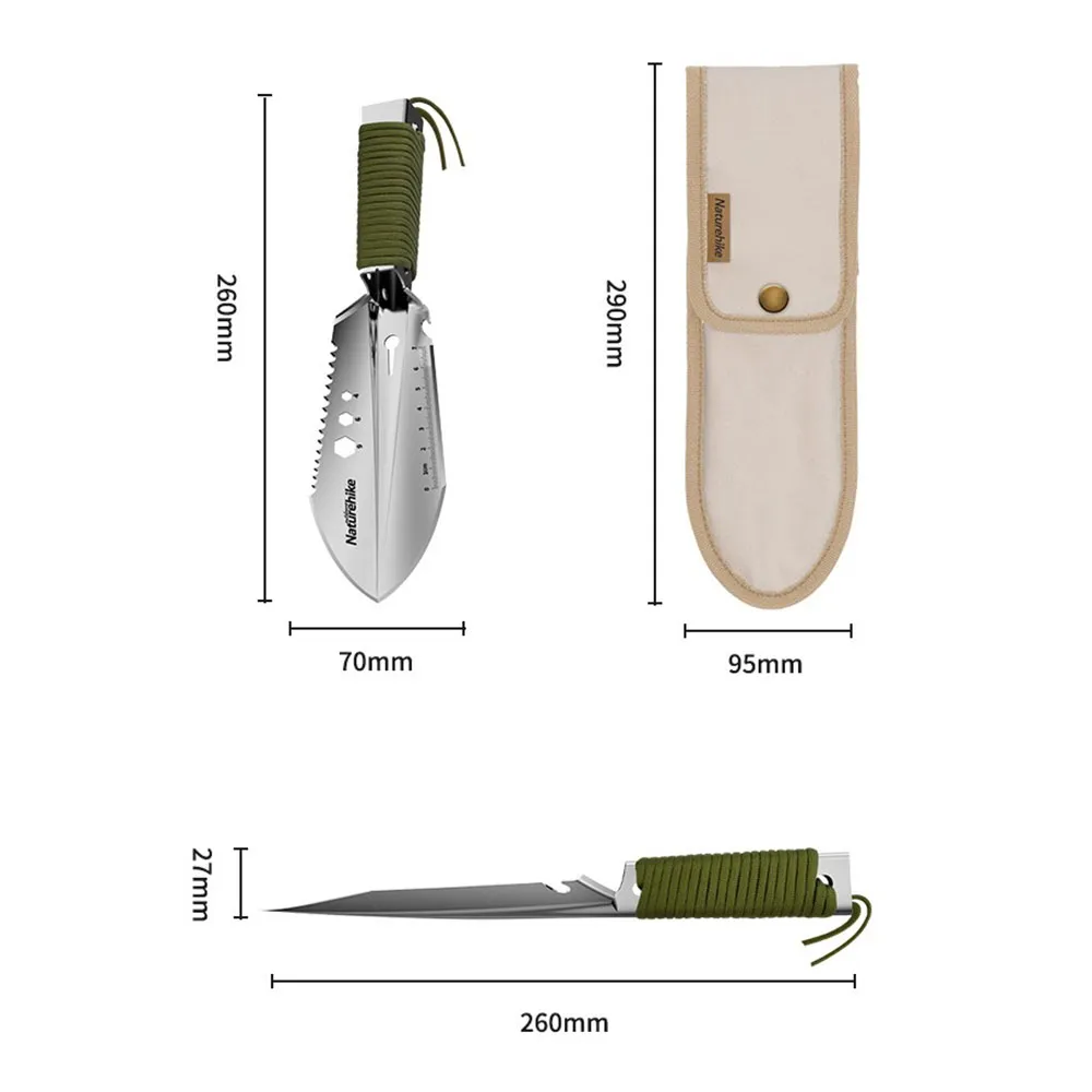 Купить Naturehike Stelby-08 лопата Stelby Серебристый  Silver 7ft.ru в интернет магазине Семь Футов