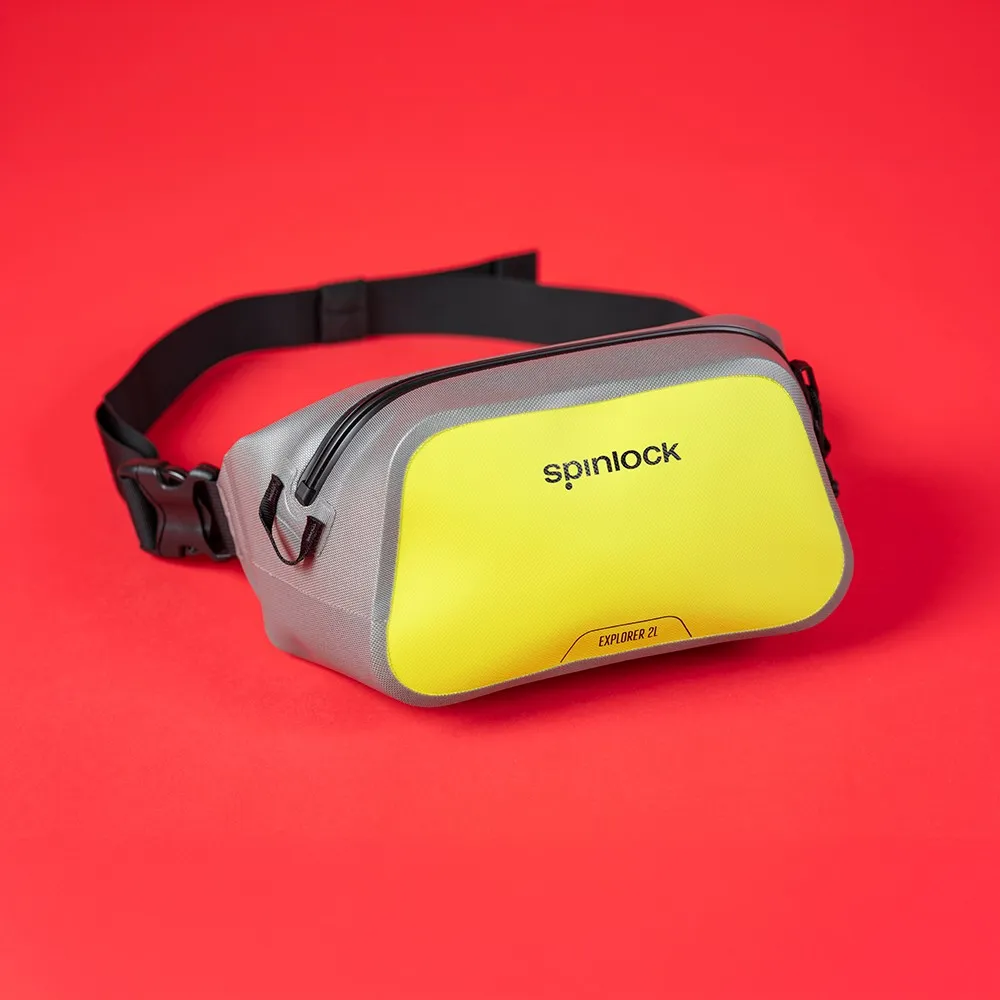 Купить Spinlock dw-pbw/2cy поясная сумка 2L WP Grey / Citrus Yellow 10x10x10 7ft.ru в интернет магазине Семь Футов