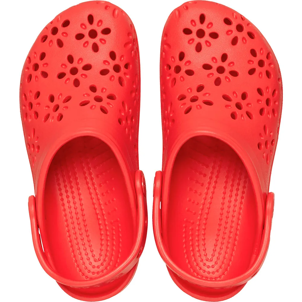 Купить Crocs 210943-6zr-j1 Деревянные башмаки Classic Floral Cut Out Cherry Red 35x25x15 EU 32 7ft.ru в интернет магазине Семь Футов