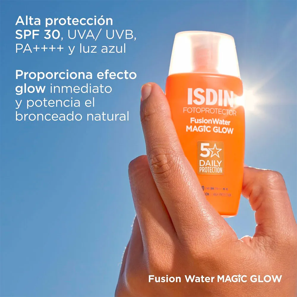 Купить Isdin 8429420281653 Солнцезащитный крем Fusion Water Magic Glow Spf30 50ml Clear 10x10x11 7ft.ru в интернет магазине Семь Футов