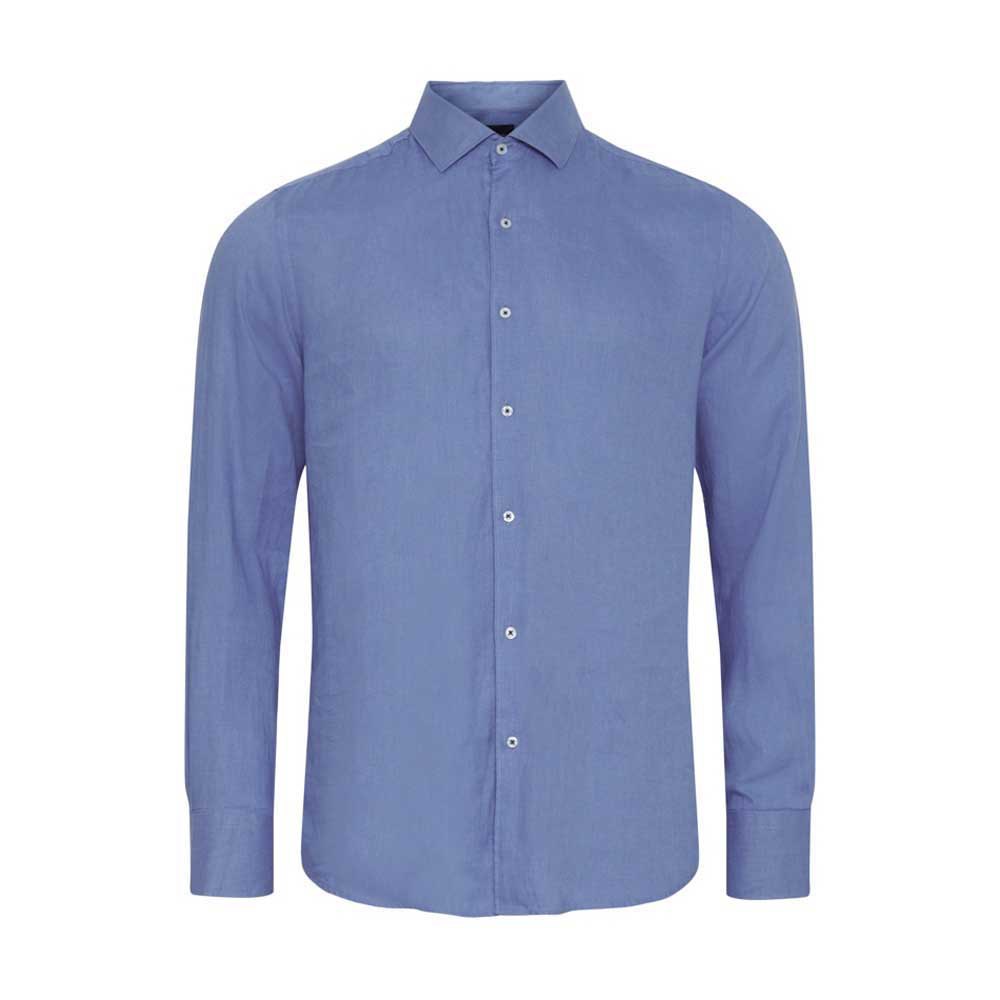 Купить Sea ranch 22-7-284-4118-L Рубашка с длинным рукавом Bastian Linen Голубой Light Blue L 7ft.ru в интернет магазине Семь Футов