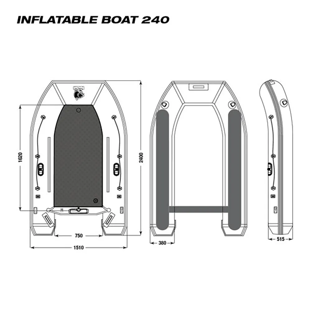 Купить Bank life t0807 Надувная лодка 280 Green 200x40x40 7ft.ru в интернет магазине Семь Футов