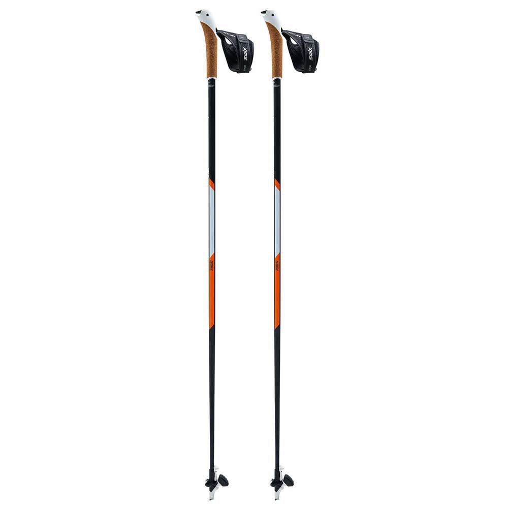 Купить Swix NW320-00-1050 Nordic Walking CT3 UCC Twist&Go Just Click Поляки Черный Black / White / Orange 105 cm 7ft.ru в интернет магазине Семь Футов