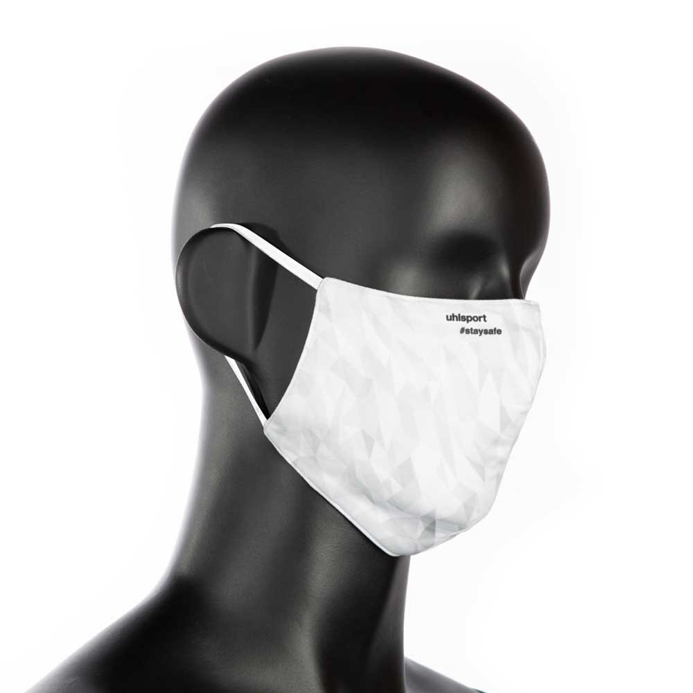 Купить Uhlsport 100111102-NOSIZE Стандартная маска для лица Белая White / Grey Melange 7ft.ru в интернет магазине Семь Футов