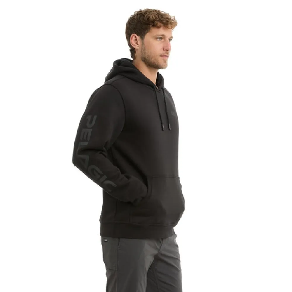 Купить Pelagic 1061253002-blk-xl Толстовка с капюшоном Osborn Fleece Tonal Deluxe Black 40x30x12 7ft.ru в интернет магазине Семь Футов