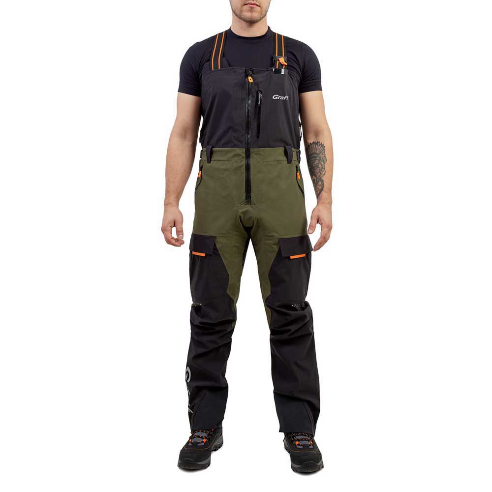 Купить Graff 731-B-7-XL/182-188 Костюм Bibs Edition 2.0 Зеленый  Olive / Black XL/182-188 cm 7ft.ru в интернет магазине Семь Футов