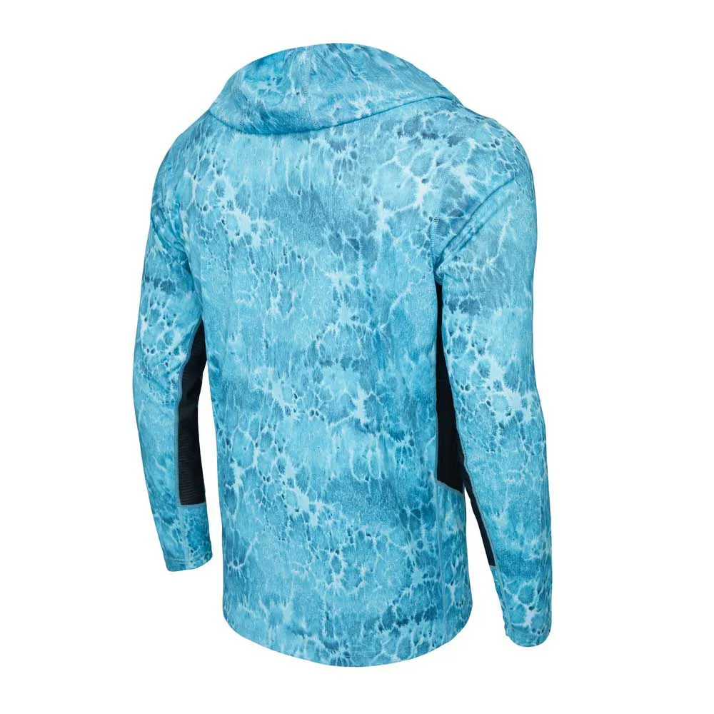 Купить Pelagic 1015243012-TAB-XXL Футболка с длинным рукавом с защитой от ультрафиолета Vaportek Prop Wash Tahiti Blue 2XL 7ft.ru в интернет магазине Семь Футов