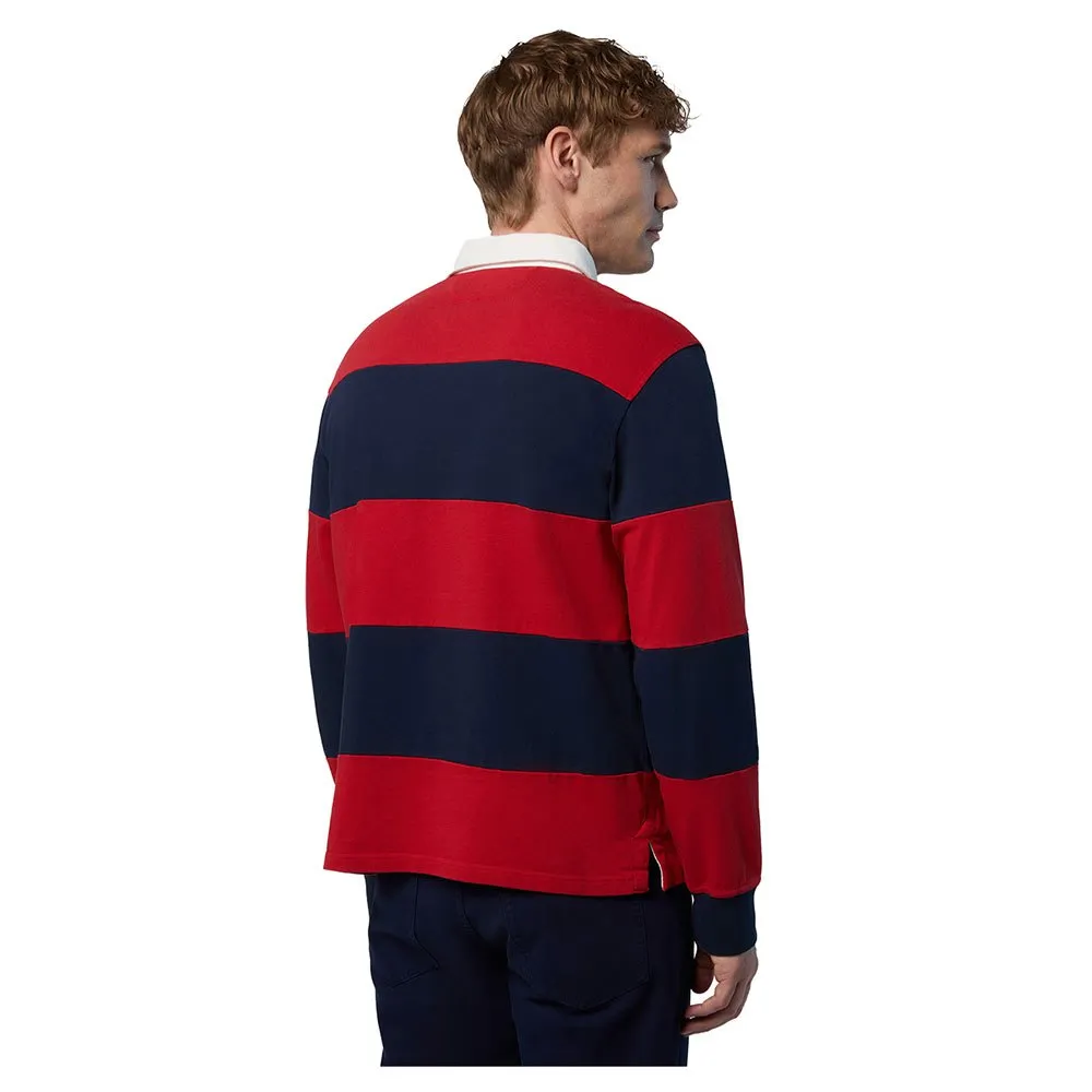 Купить North sails 692338-C003-L Поло с длинным рукавомным рукавом Logo Красный Navy Blue / Lava Red L 7ft.ru в интернет магазине Семь Футов