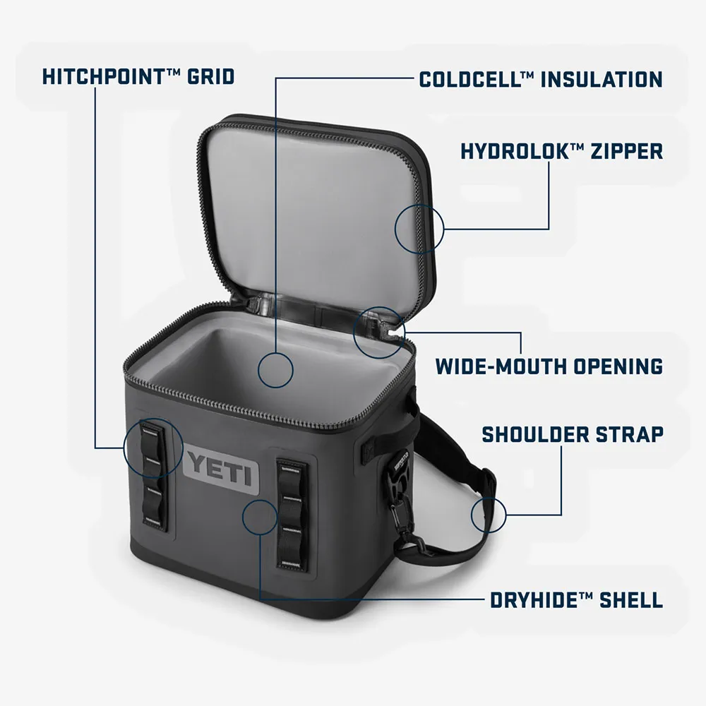 Купить Yeti 70000001427 Мягкий переносной кулер Hooper Flip 12L Navy 16x27x3 7ft.ru в интернет магазине Семь Футов