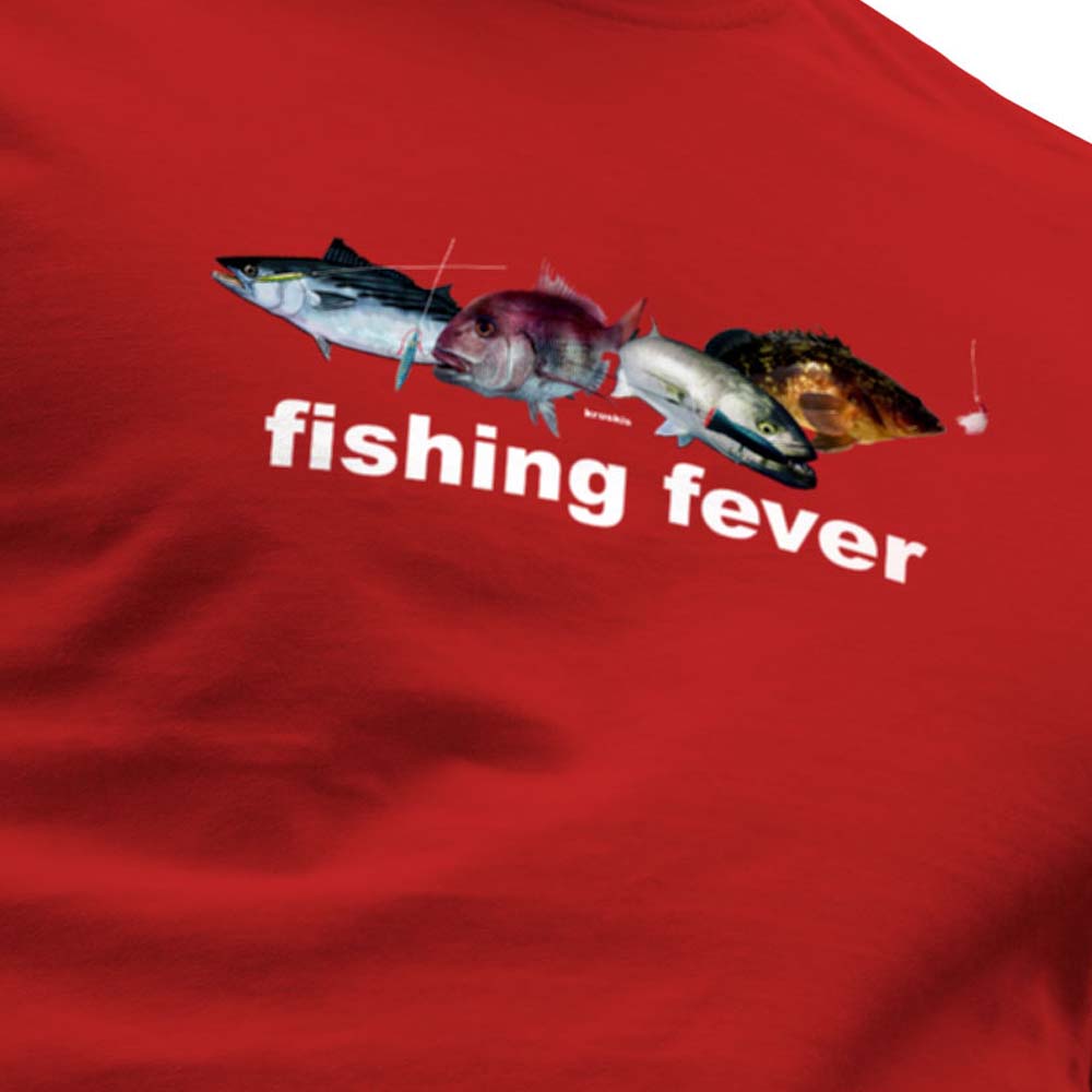 Купить Kruskis CA65500560K034 Футболка с коротким рукавом Fishing Fever Красный Red 2XL 7ft.ru в интернет магазине Семь Футов