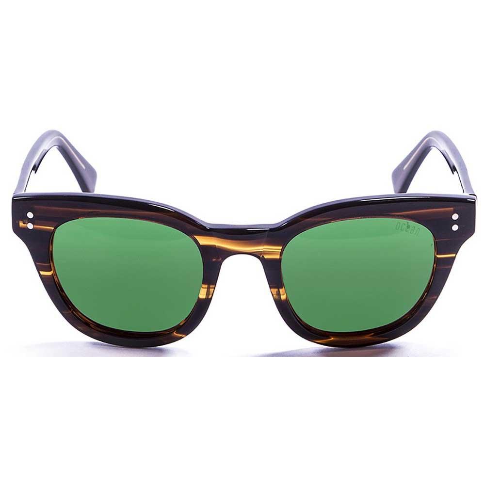 Купить Ocean sunglasses 62000.72 поляризованные солнцезащитные очки Santa Cruz Frame Brown Revo Green/CAT3 7ft.ru в интернет магазине Семь Футов
