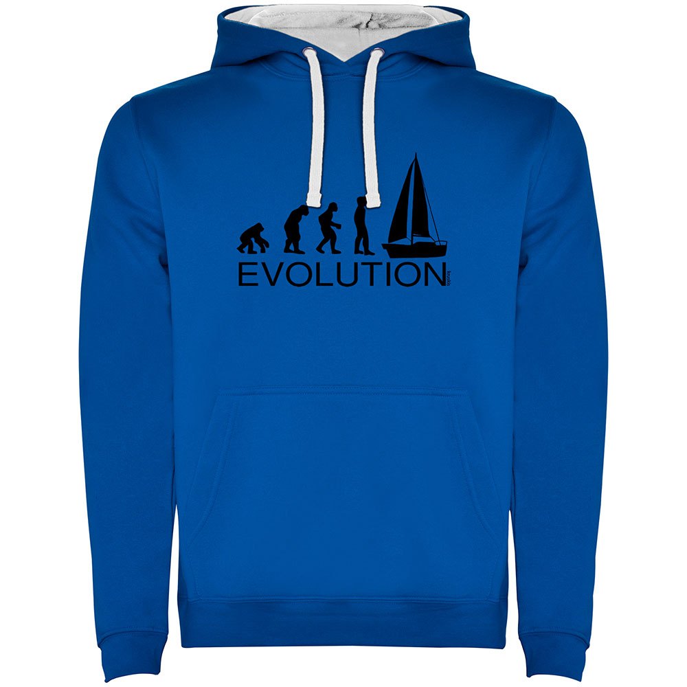 Купить Kruskis SU1067010501S133 Толстовка с капюшоном Evolution Sail Two-Colour Голубой Royal Blue / White S 7ft.ru в интернет магазине Семь Футов