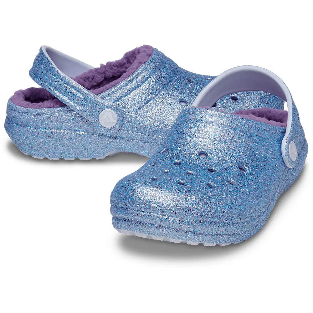 Купить Crocs 207462-4pc-c11 Деревянные башмаки Classic Lined Glitter Frosted Glitter 35x25x15 EU 28 7ft.ru в интернет магазине Семь Футов