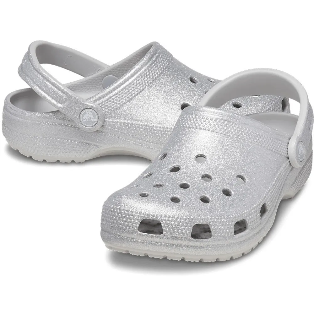 Купить Crocs 205942-0ic-m4/w6 Деревянные башмаки Classic Glitter Silver Glitter 35x25x15 EU 36 7ft.ru в интернет магазине Семь Футов