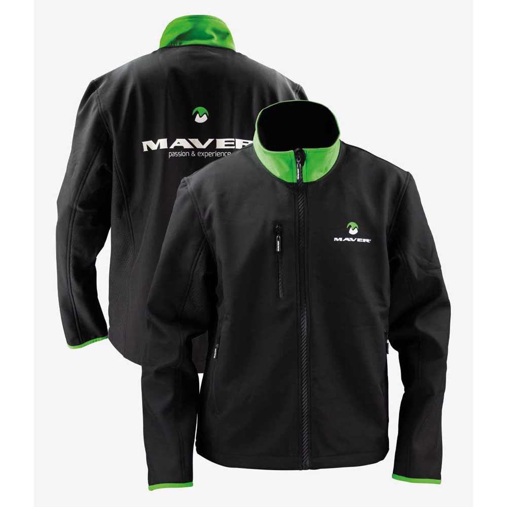 Купить Maver 16407XXL Куртка Logo Черный  Black / Green / White 2XL 7ft.ru в интернет магазине Семь Футов