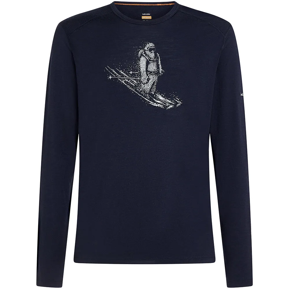 Купить Icebreaker 0a57iuib401xl Базовый слой с длинным рукавом 200 Oasis Skiing Yeti Midnight Navy 30x25x2 7ft.ru в интернет магазине Семь Футов