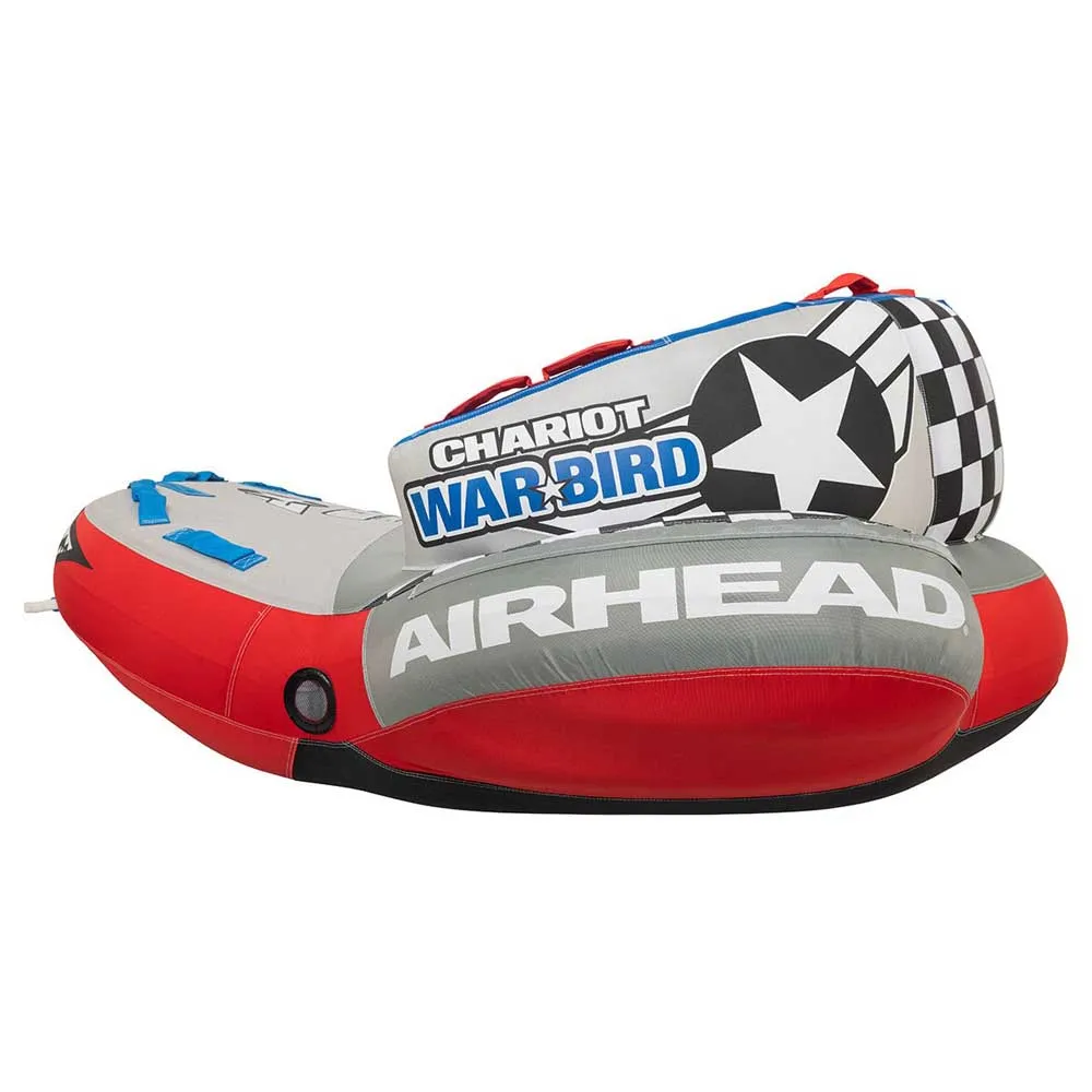 Купить Airhead 253-ahcw1790 буксируемая водная игрушка Chariot Warbird 3 Grey / Red / Blue 61x32x51 3 Places 7ft.ru в интернет магазине Семь Футов
