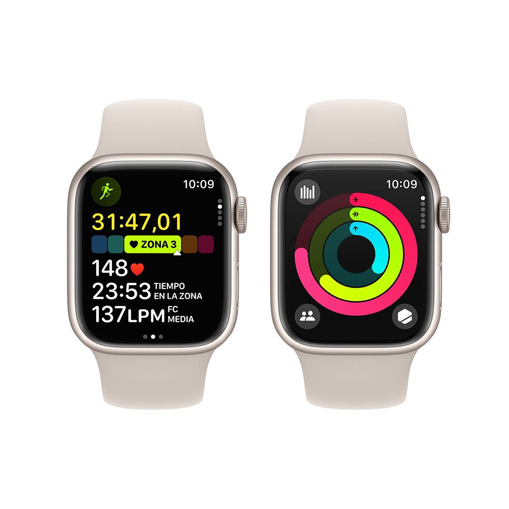 Купить Apple MRM83QL/A Watch Series 9 GPS+Cellular Sport 45 Mm Бежевый Starlight S-M 7ft.ru в интернет магазине Семь Футов