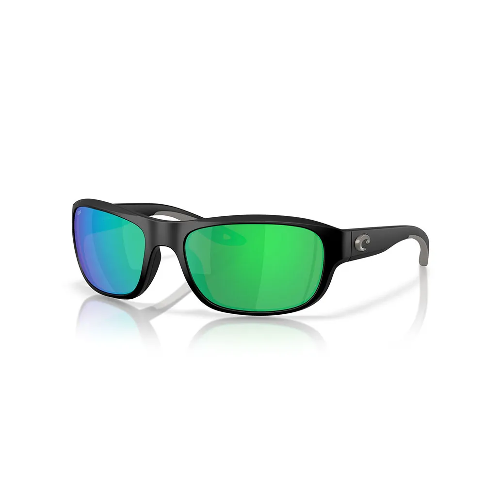 Купить Costa 06s9119-91190558 поляризованные солнцезащитные очки Clipperton Matte Black 02 20x10x10 Green Mirror 580P/CAT3 7ft.ru в интернет магазине Семь Футов