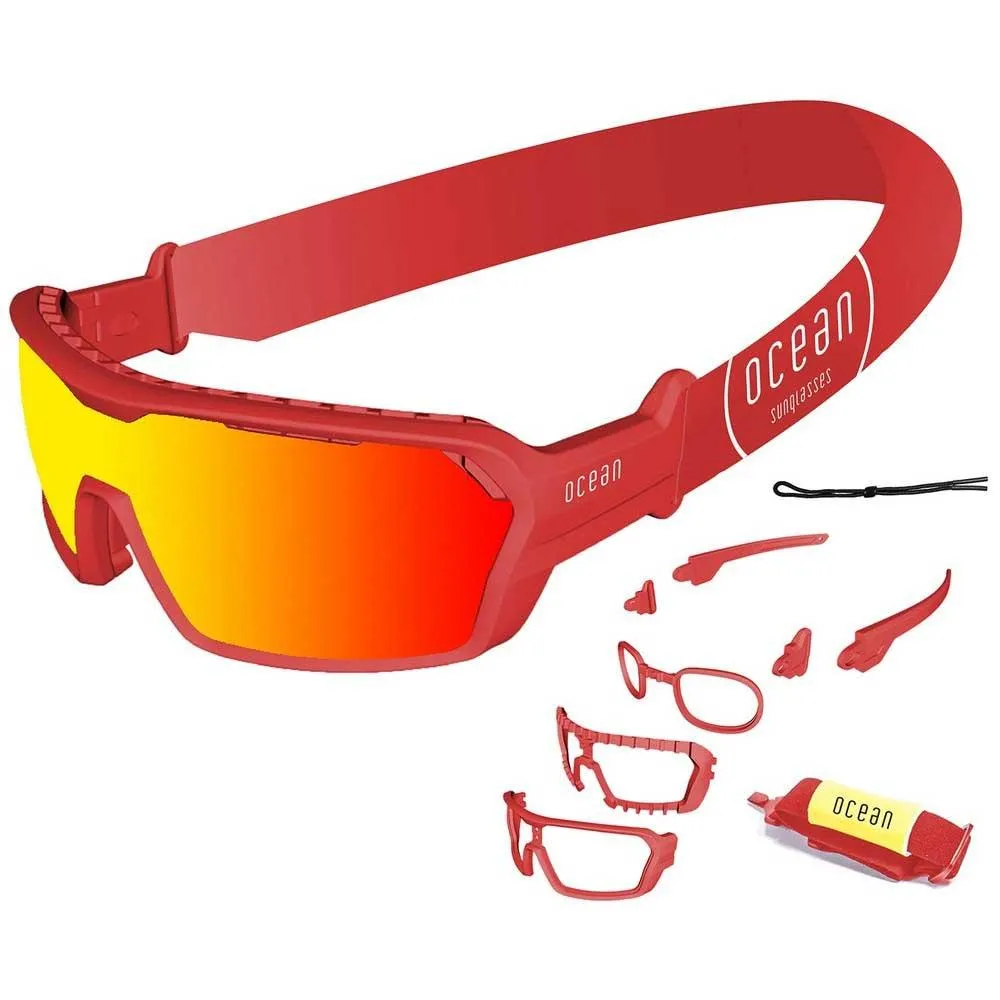 Купить Ocean sunglasses 3700.5X поляризованные солнцезащитные очки Chameleon Красный Matte Red Red Strap/CAT3 7ft.ru в интернет магазине Семь Футов