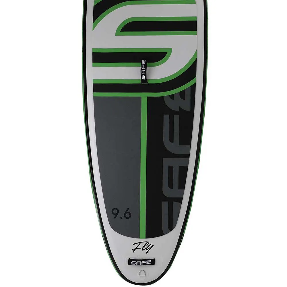 Купить Safe waterman hc100.022 Надувной комплект для падлбординга Aura Evolution Fly 9´6´´ White / Black / Green 132x56x35 289.6 cm 7ft.ru в интернет магазине Семь Футов